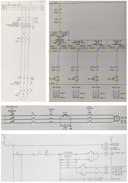 Power and Relay Schematic Diagram Examples