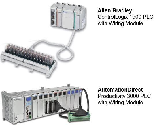 PLC Input and Output Wiring Module Connection 